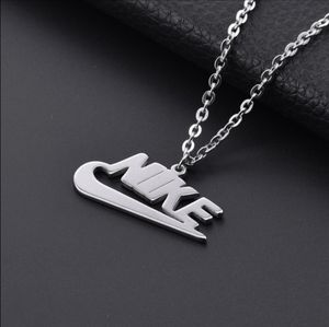 Stainless Steel Nike Pendant Necklace - Bless Up Vintage